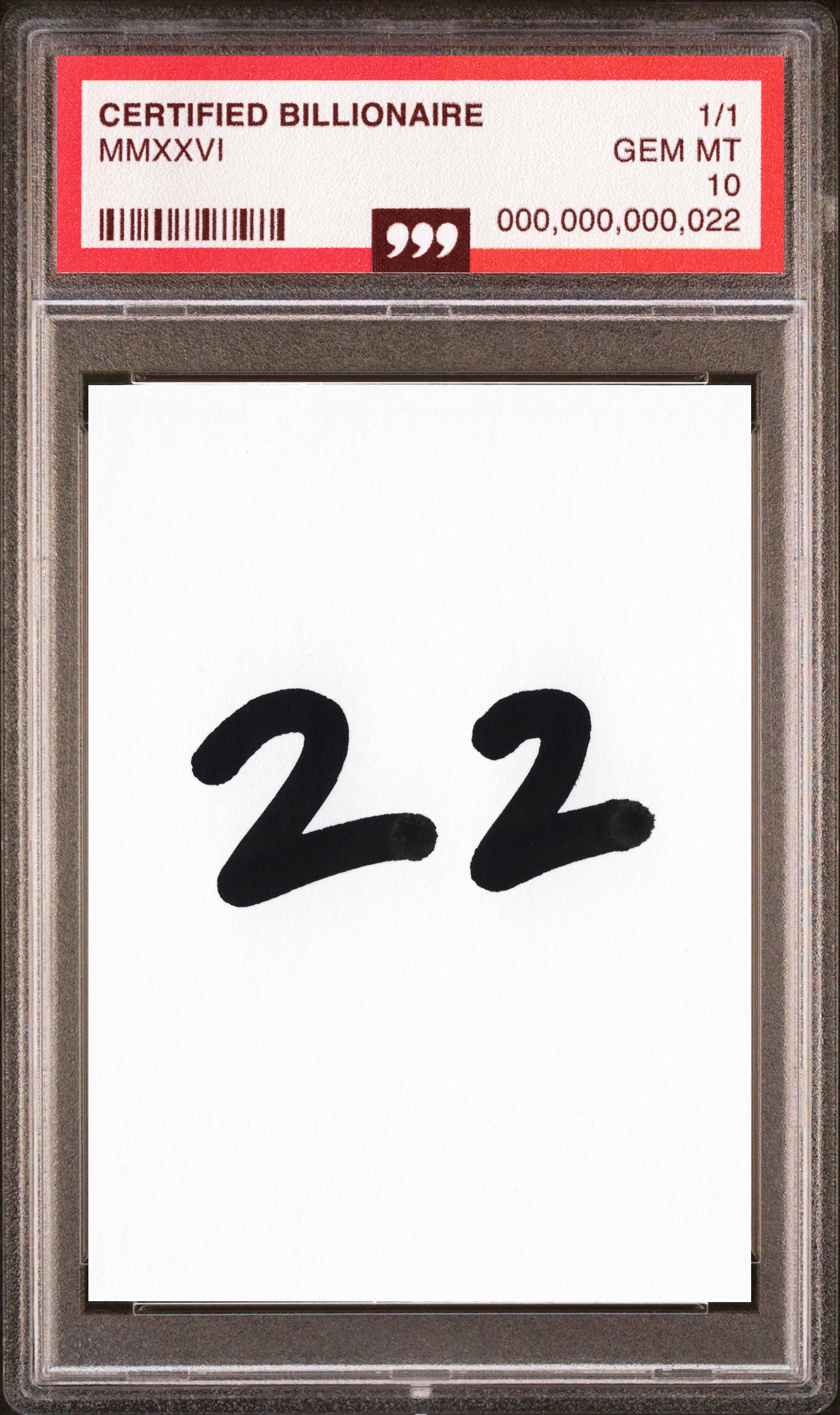 Certified Billionaire Card